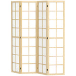 4 Panel Folding Room Divider, 160 X 170cm