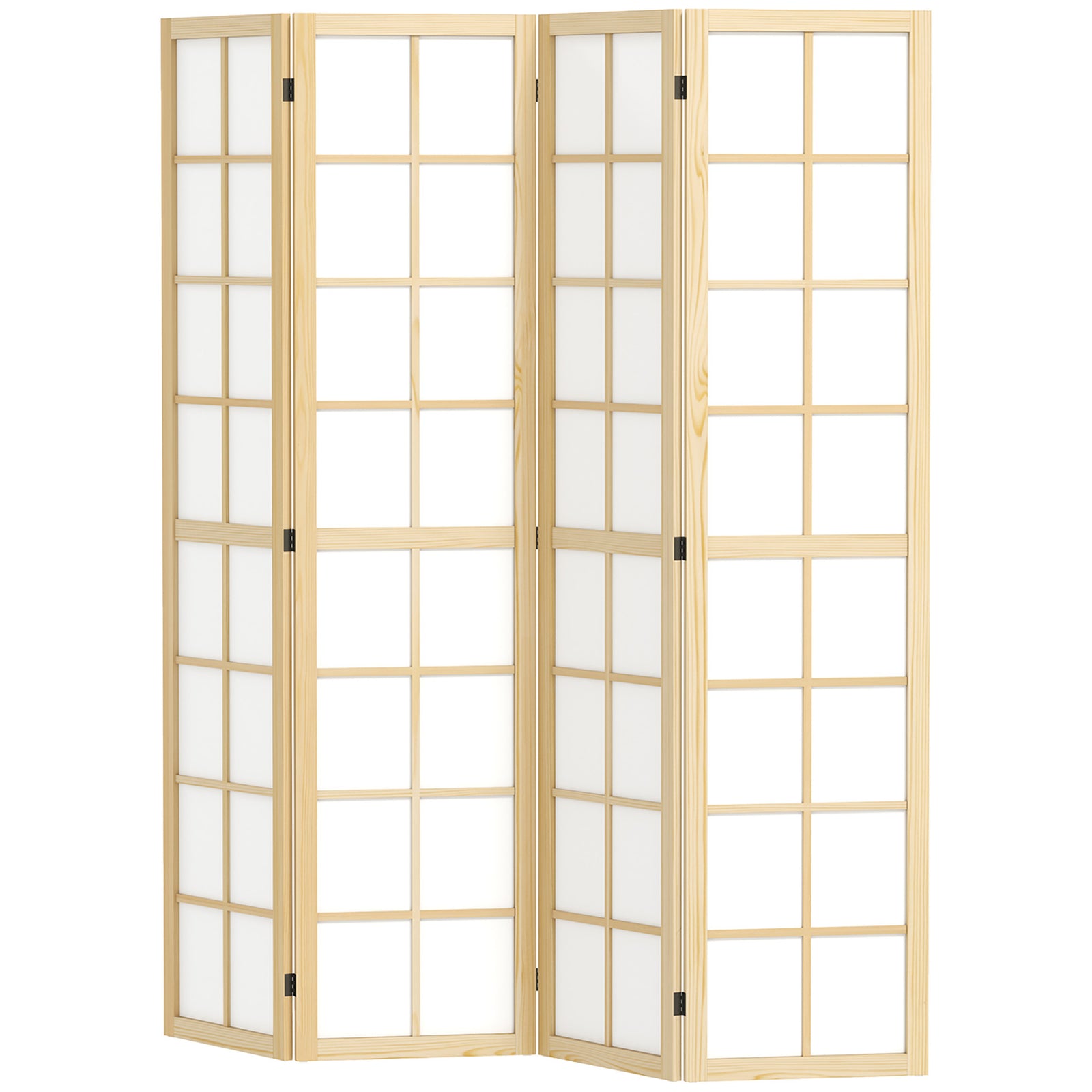 4 Panel Folding Room Divider, 160 X 170cm