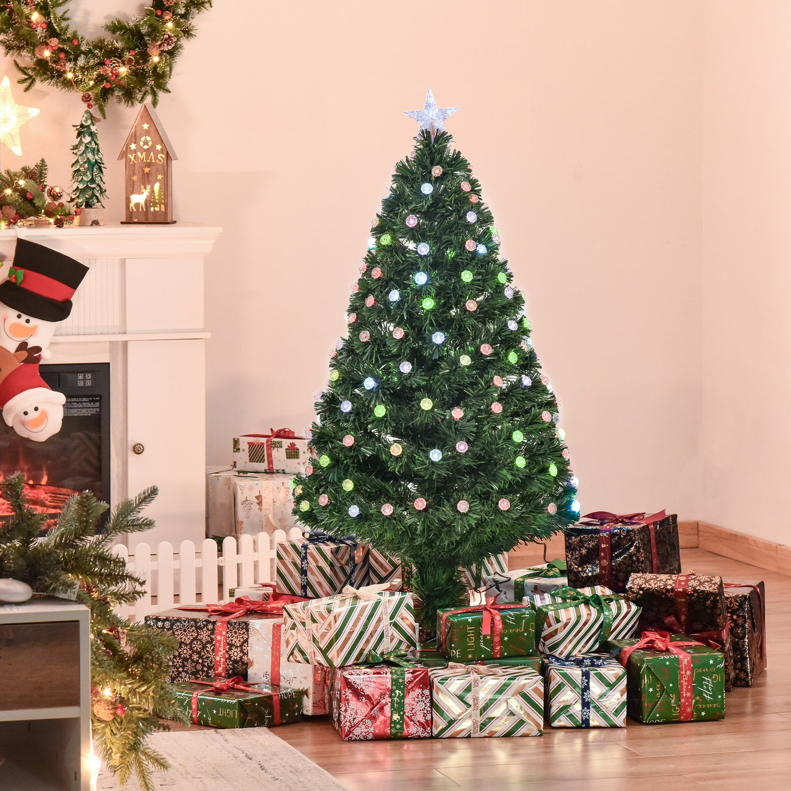 4ft Pre Lit Artificial Christmas Tree Xmas Decor