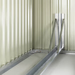 4 Bike Storage Shed Outdoor Lockable Bicycle Storage House Metal Garden Bike Shed with  Racks & Sloped Roof