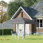 3 X 3m Garden Pop Up Gazebo Height Adjustable Marquee