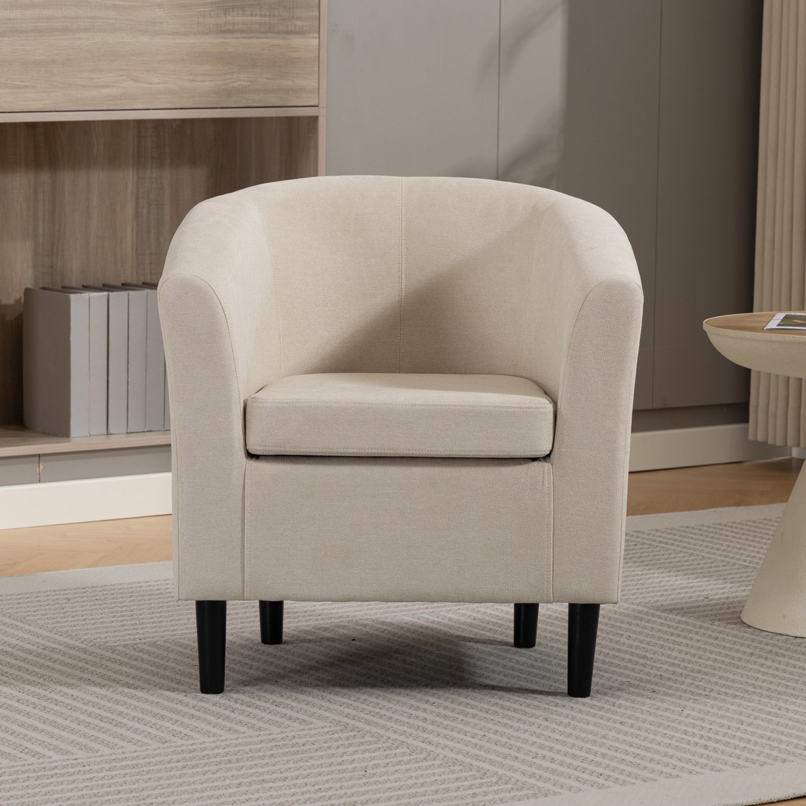 Beulah Fabric Accent Chair | Beige