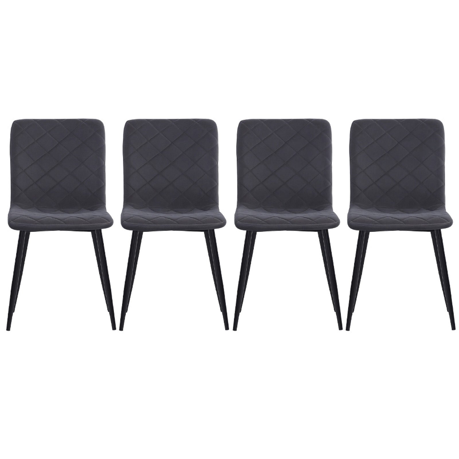 Breeins Set Of 4 Velvet Upholstered Dining Chairs