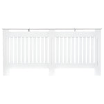 Radiator Cover Painted Slatted Mdf Grill 112/152/172cm | Large | White