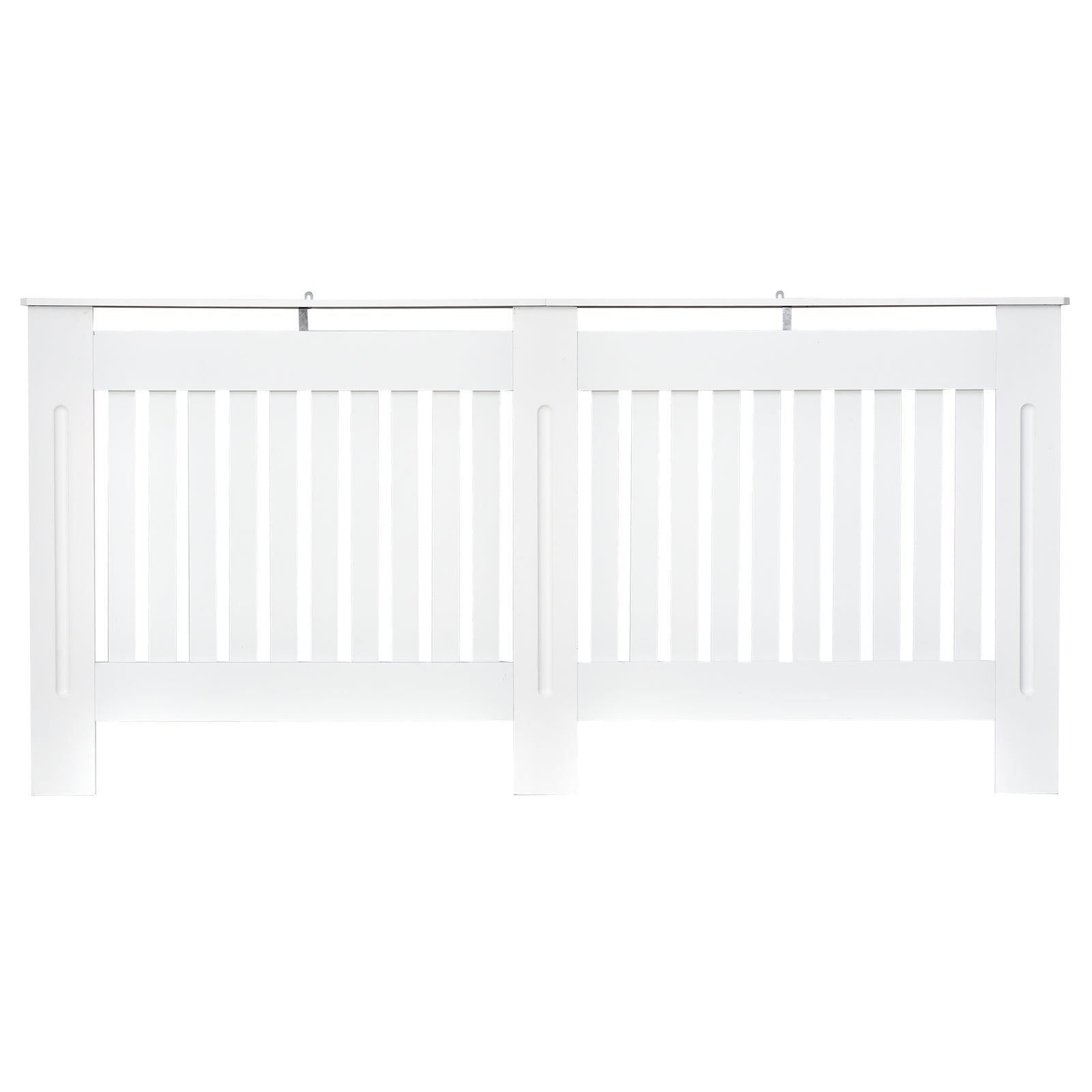 Radiator Cover Painted Slatted Mdf Grill 112/152/172cm | Large | White