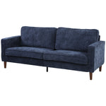 HOMCOM 3 Seater Sofa With Button Tufting Wood Legs
