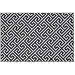 152x243cm Outdoor Straw Rug For Camping/picnic | Black