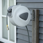Retractable Air Hose Reel, Wall Mounted | Medium | Grey