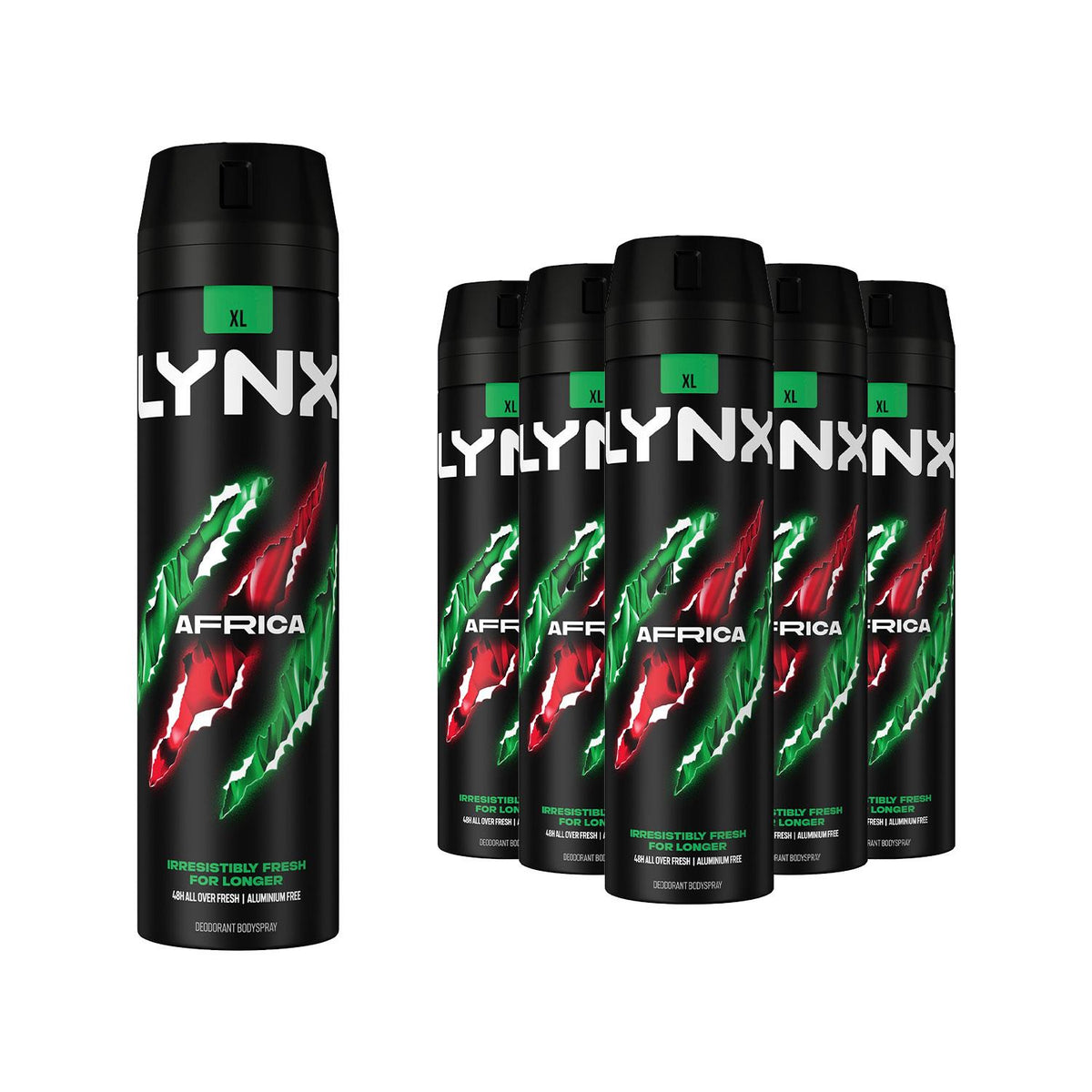Xl Africa Body Spray 48h Fresh Mandarin & Sandalwood Scent Deo, 200ml | Set of 36