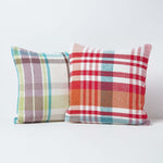 Tartan Cotton Falun Cushion Cover | 60cm x 60cm | Red