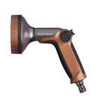 Metal Spray Gun - 6 Adjustable Patterns, Thumb Flow Control, Zinc Aluminium Inlet