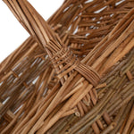 Wicker Full Unpeeled Garden Trugs | Large | Brown