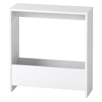Levede Side Table With Magazine Storage End Table Narrow For Living Room White