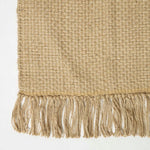 Zaphyr Natural Handwoven Jute Rug With Tassels | 200cm | Natural