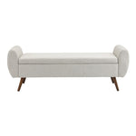 Breeins Linen Upholstered Storage Bench