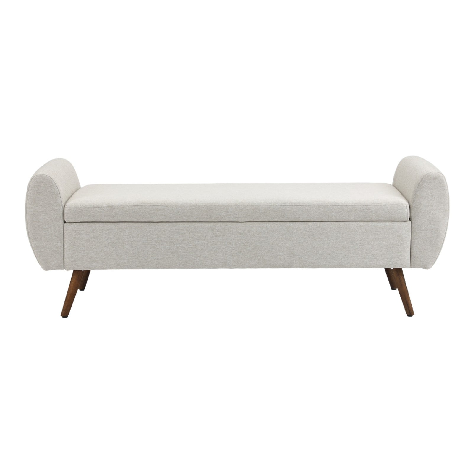 Breeins Linen Upholstered Storage Bench