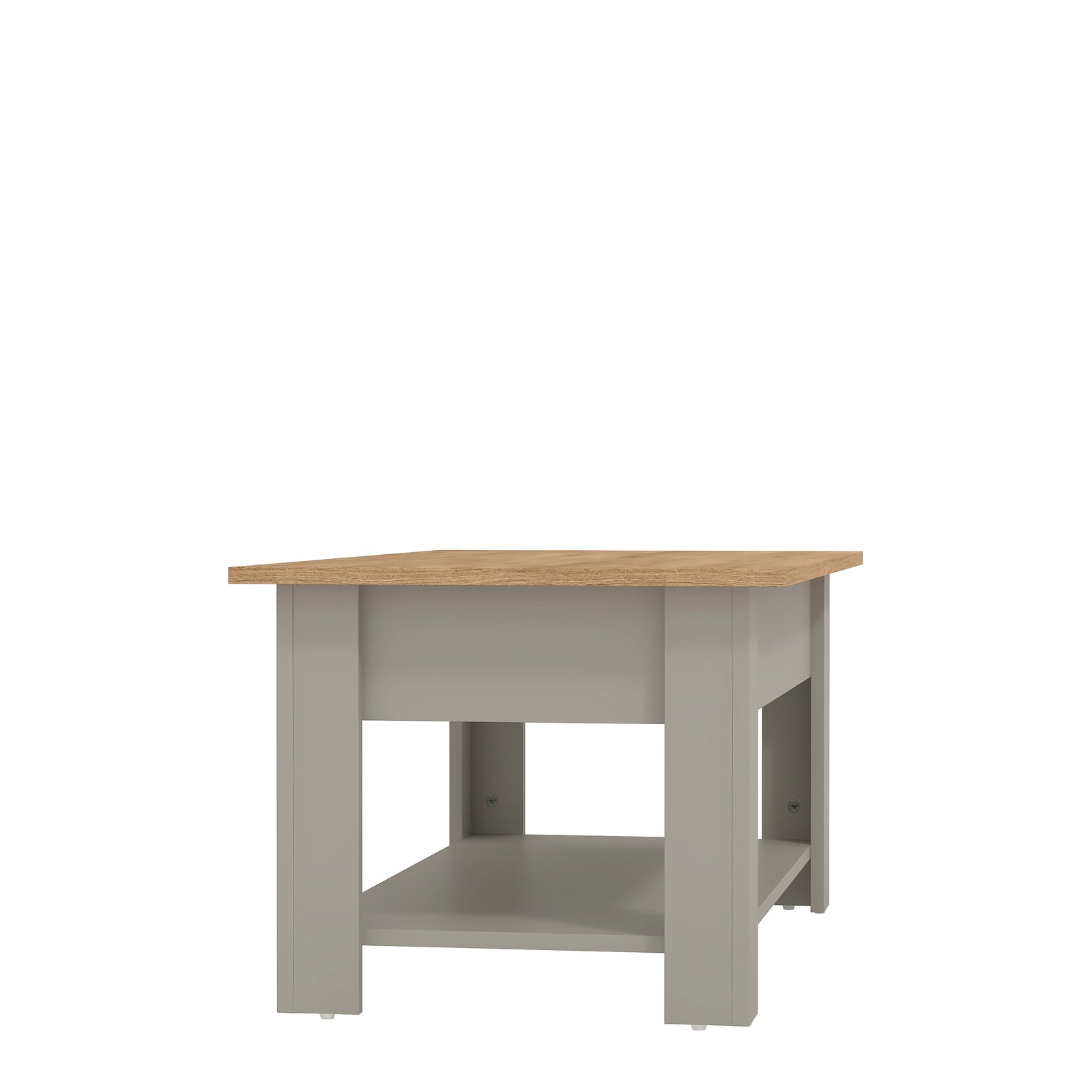 Lift-up Coffee Table - Space-saving Storage For Living Room | Light Grey