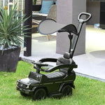 Kids Ride-on Push Car 3 In 1 Benz G350 Baby Floor Slider Walker | Black
