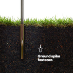 4-arm Rotary Clothes Airer - Charcoal