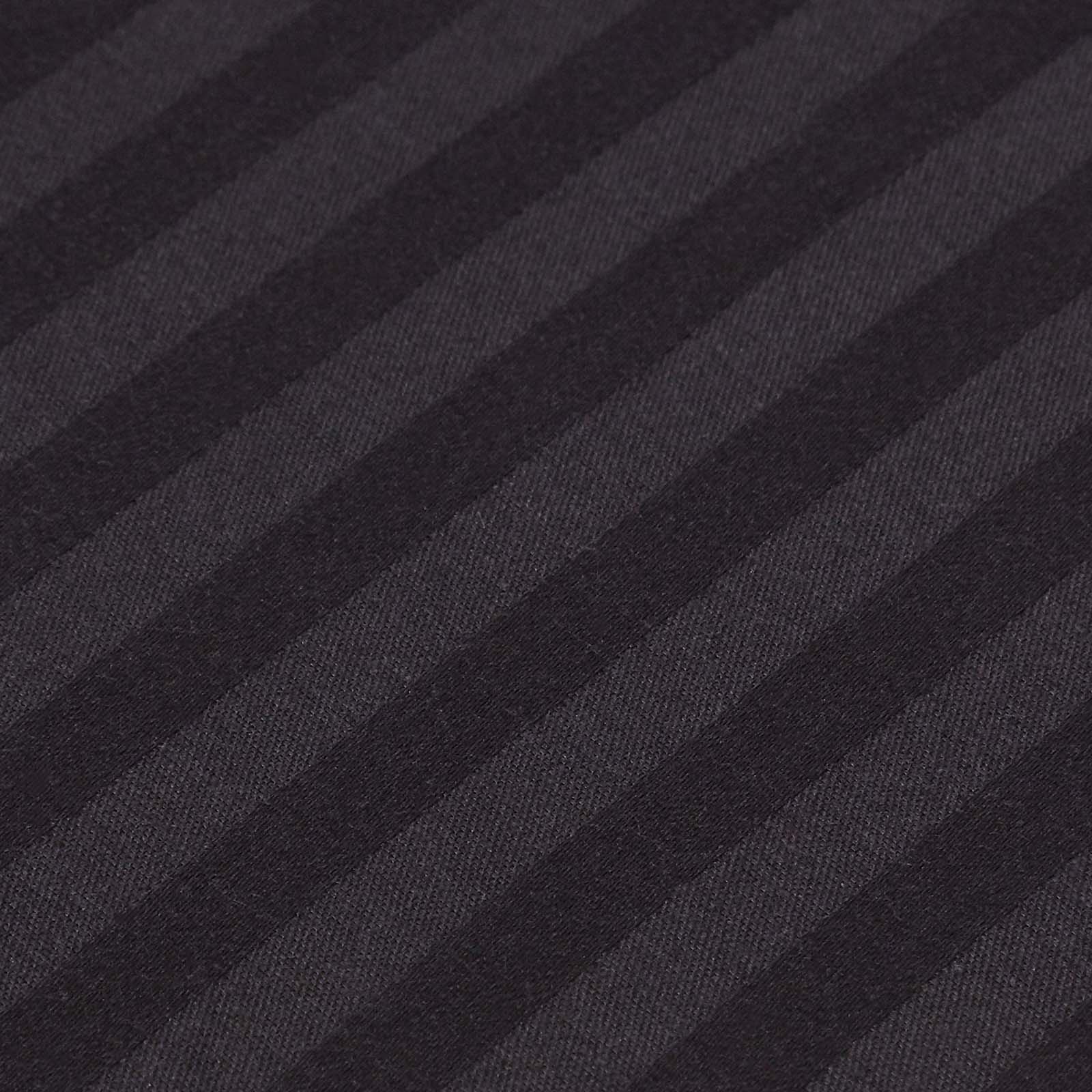 Egyptian Cotton Satin Stripe Flat Sheet 330 Tc | King | Black