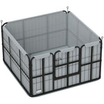 Dog Whelping Box W/ Washable Whelping Pad, Windproof Cloth, Black