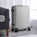 Grey Suitcase With Combination Lock