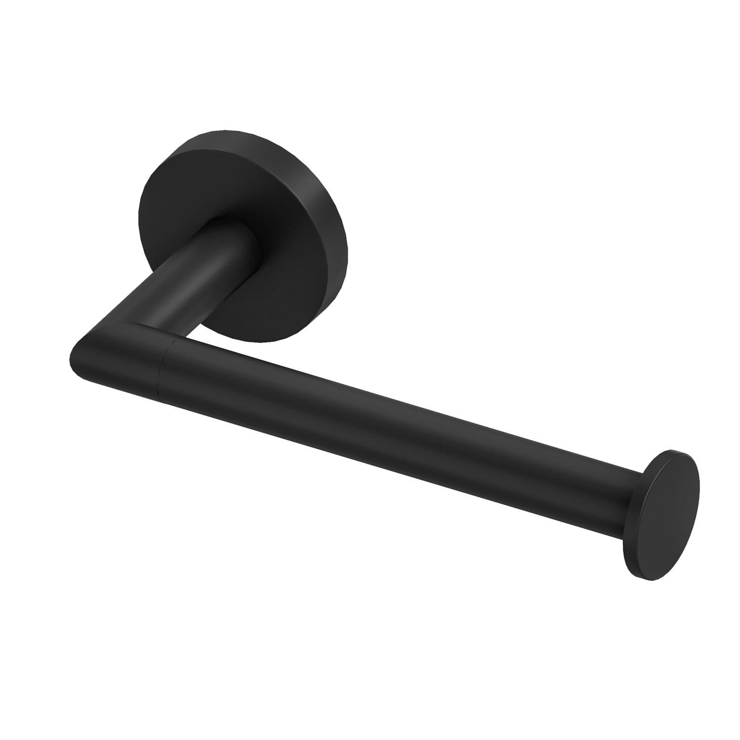 Right Toilet Roll Holder, Matt Black, Hidden Fixings, Start Collection