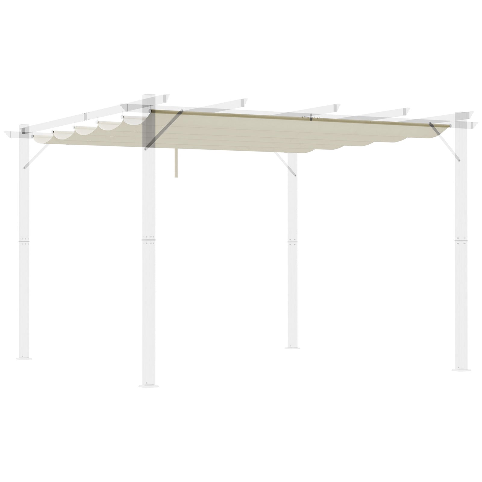 Pergola Shade Cover Replacement Canopy For 3/4 X 3(m) Pergola | Medium | Cream