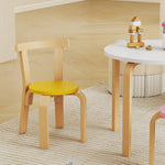 5 Piece Kids Table And Chairs Set Wood For 3-8 Years For Art Crafts