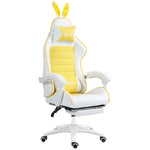 Racing Chair W/ Footrest Rabbit Ears | Yellow