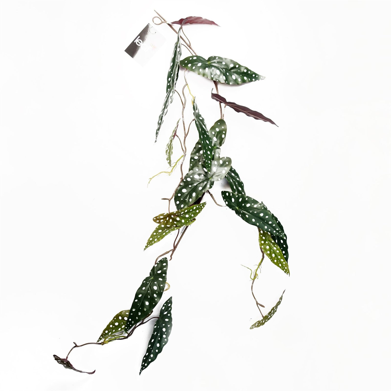 6 X 110cm Artificial Hanging Trailing Begonia Maculata Spotted Plant