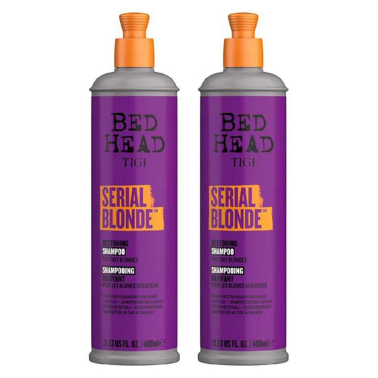 Serial Blonde Shampoo For Damaged Blonde-hair, 400ml, 2pk