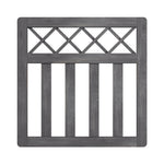 90cm W X 90cm H Outdoor Cross Top Wooden Garden Gate Pedestrian Fence Yard Door
