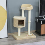 Cat Tree Tower Activity Centre With Jute Scratching Posts Condo