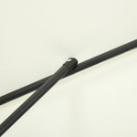 2.7m Patio Parasol W/ Tilt And Crank - 8 Metal Ribs