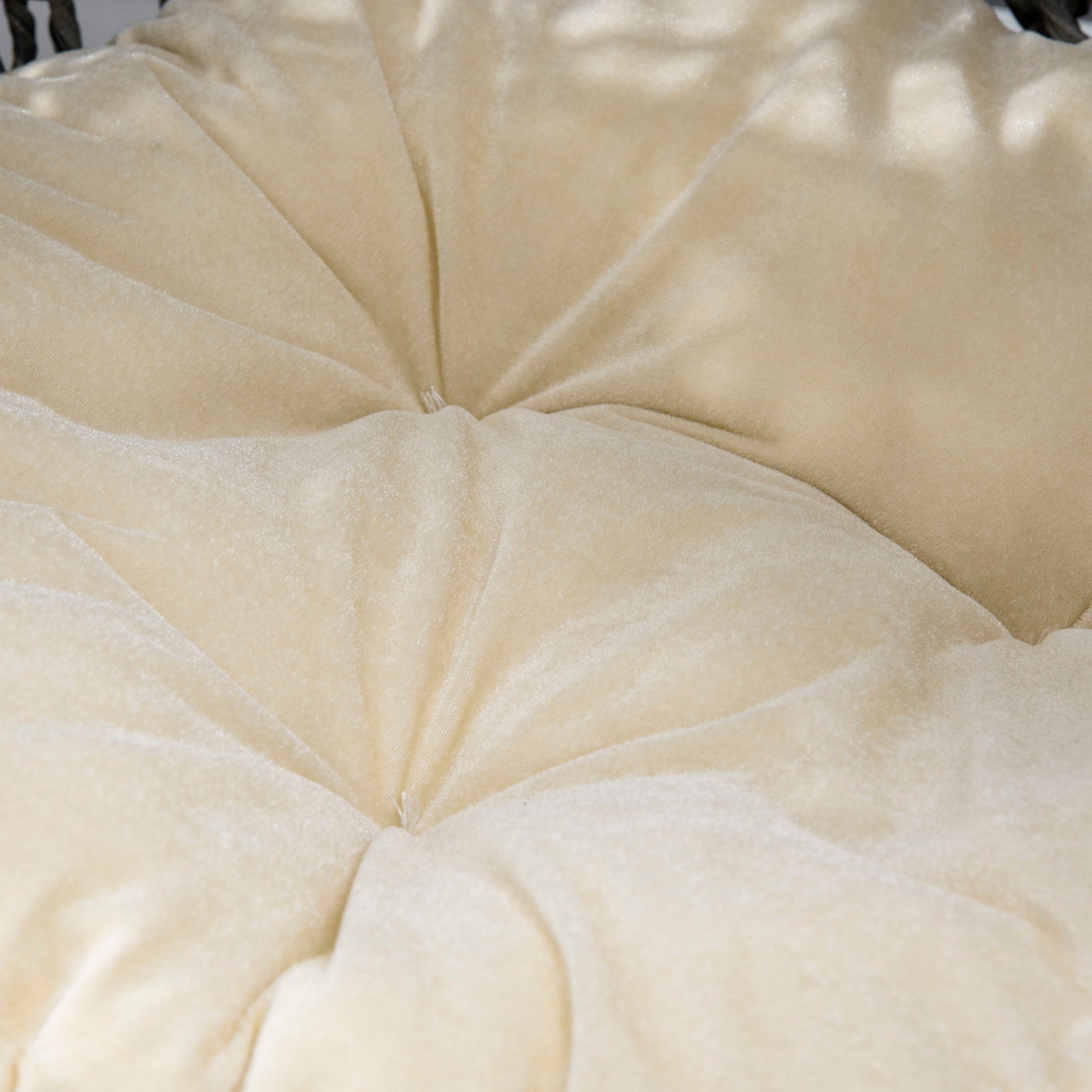 Wicker Cat House, Ball-shaped Rattan Raised Cat Bed | Gray