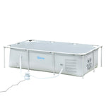 Steel Frame Pool With Filter Pump, Reinforced Sidewalls | Charcoal Gray