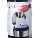 Stainless Steel 6l Pedal Bin With Easy Clean Inner Liner | White