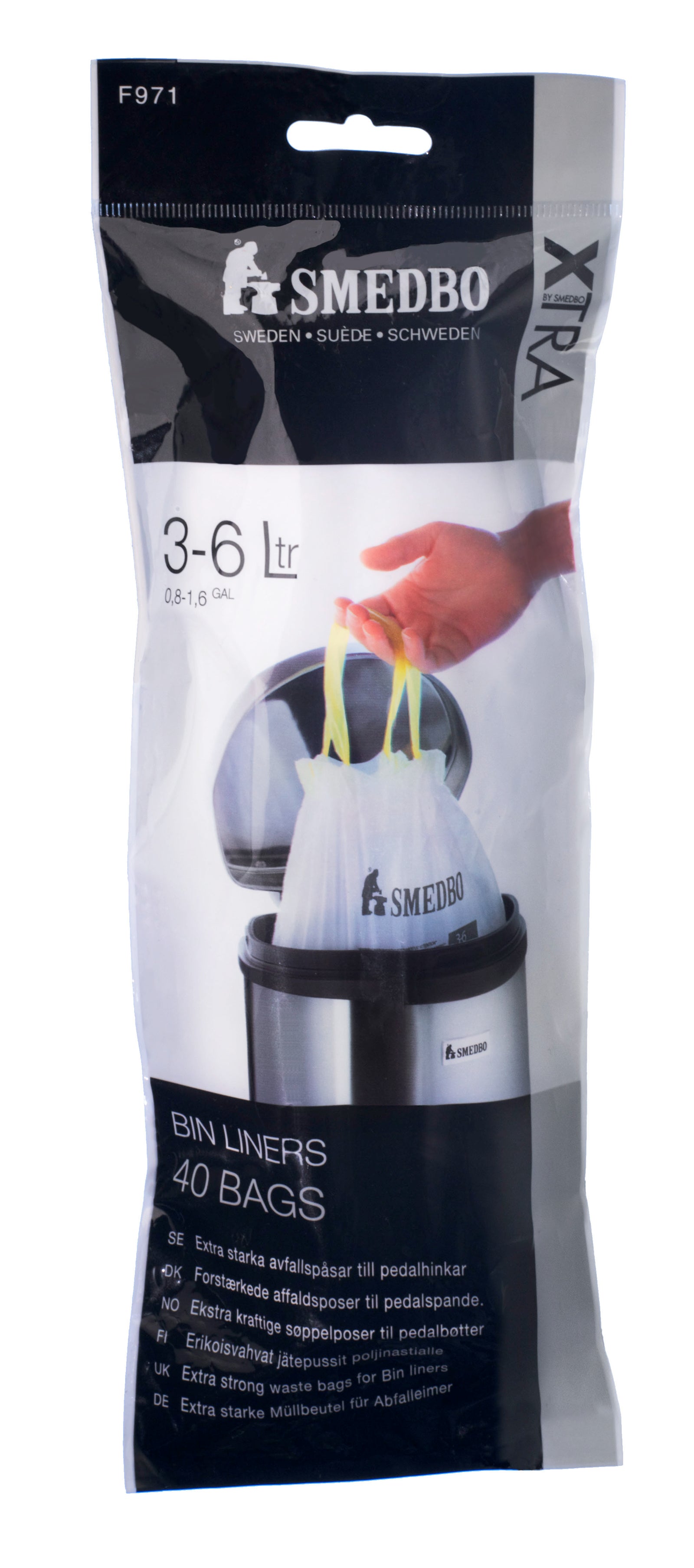 Stainless Steel 6l Pedal Bin With Easy Clean Inner Liner | White