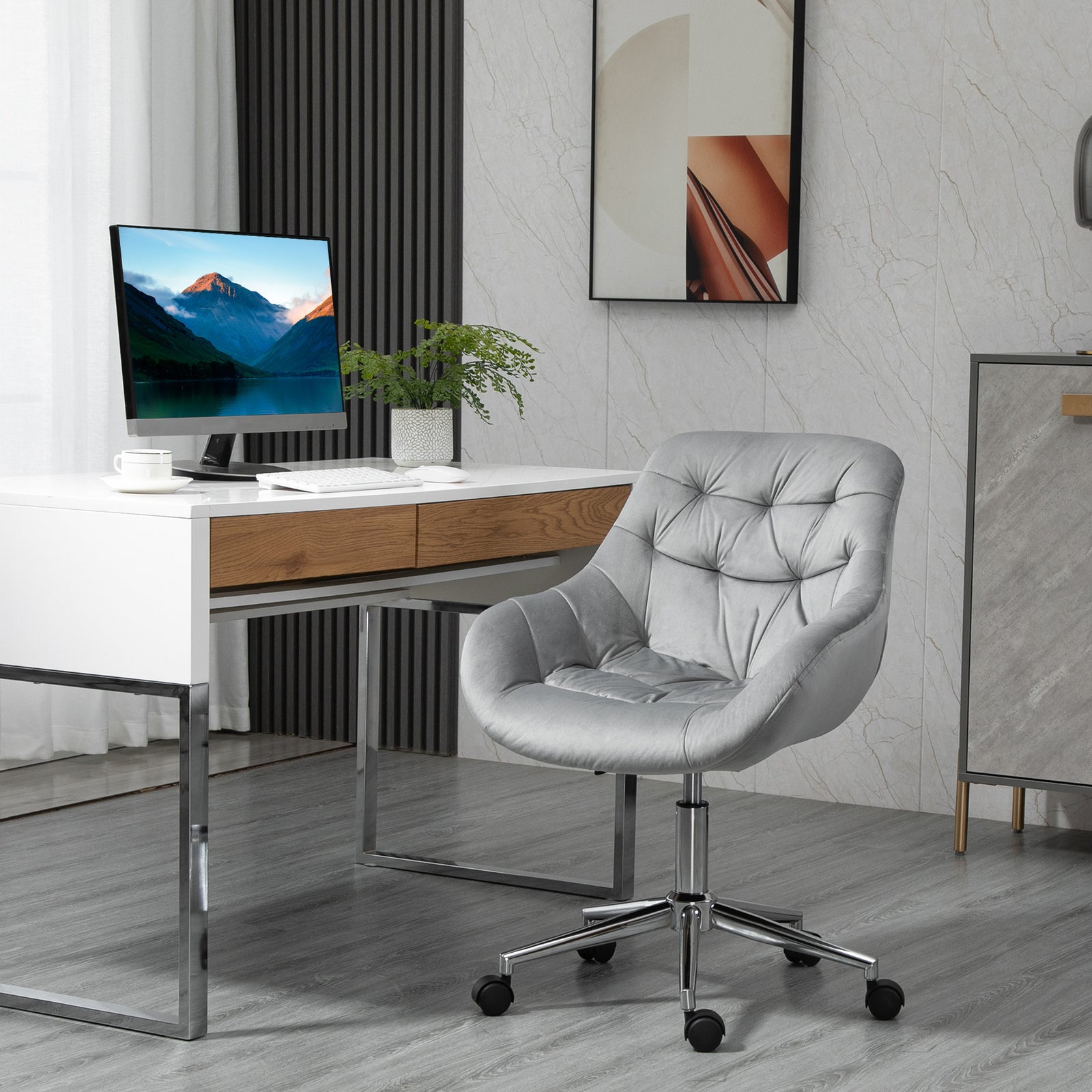Velvet Home Office Chair Adjustable