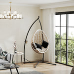 Hammock Chair Stand, Steel Frame Hammock Stand Only, Black
