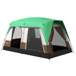 Camping Tent With 3000mm Waterproof Rainfly & Screen Panels | Green