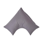 Egyptian Cotton V Shaped Pillowcase 200 Tc | V Shape | Dark Grey