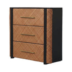 Havana Weave 3 Drawer Chest, Brown