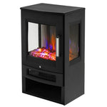 Freestanding Electric Fireplace Heater With Remote & Touch Screen – 8 Led Flame Colors, 2 Heat Settings (900w/1800w)