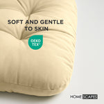 Luxury Garden Round Egg Chair Swing Cushion, 80 X 120 Cm | One Size | Cream