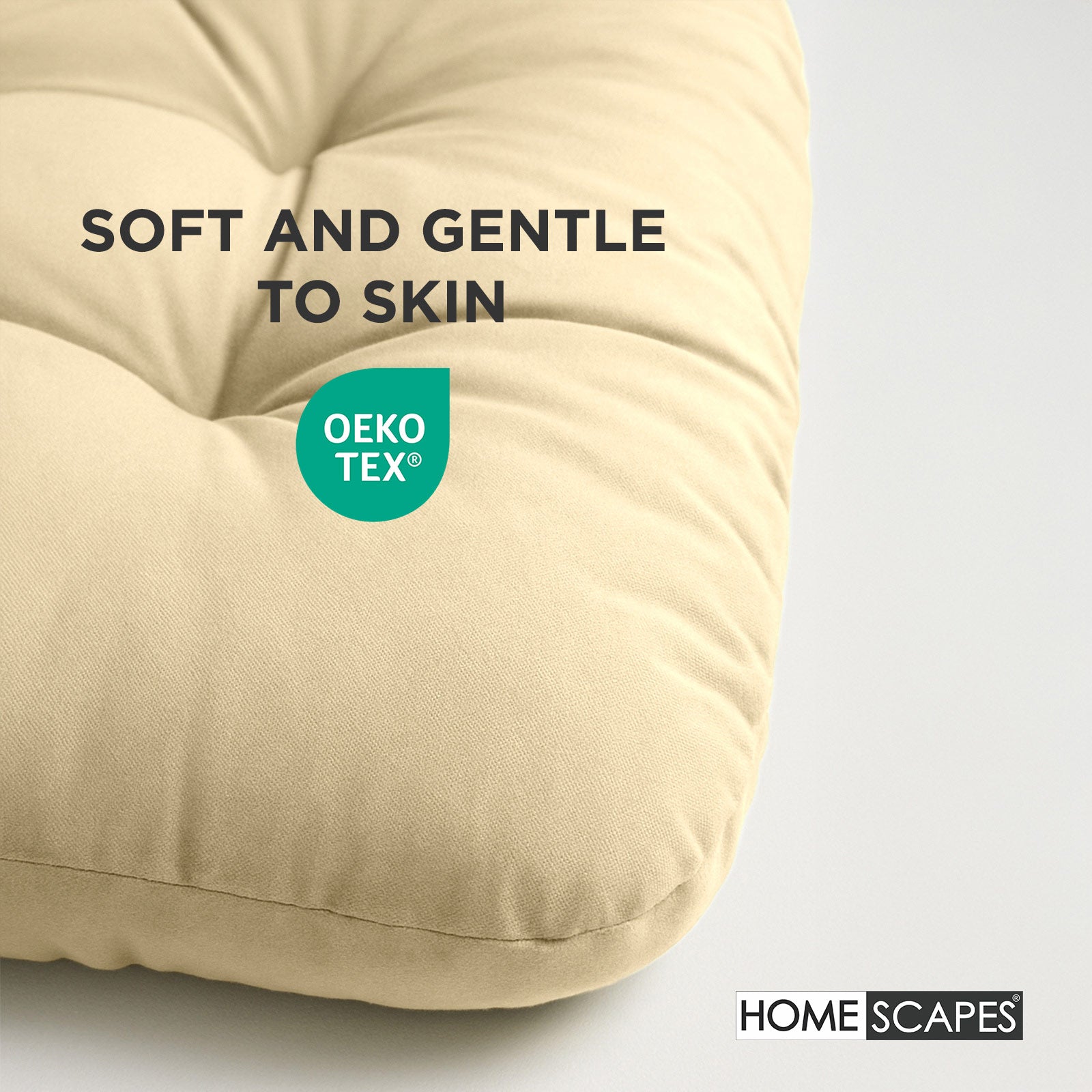Luxury Garden Round Egg Chair Swing Cushion, 80 X 120 Cm | One Size | Cream