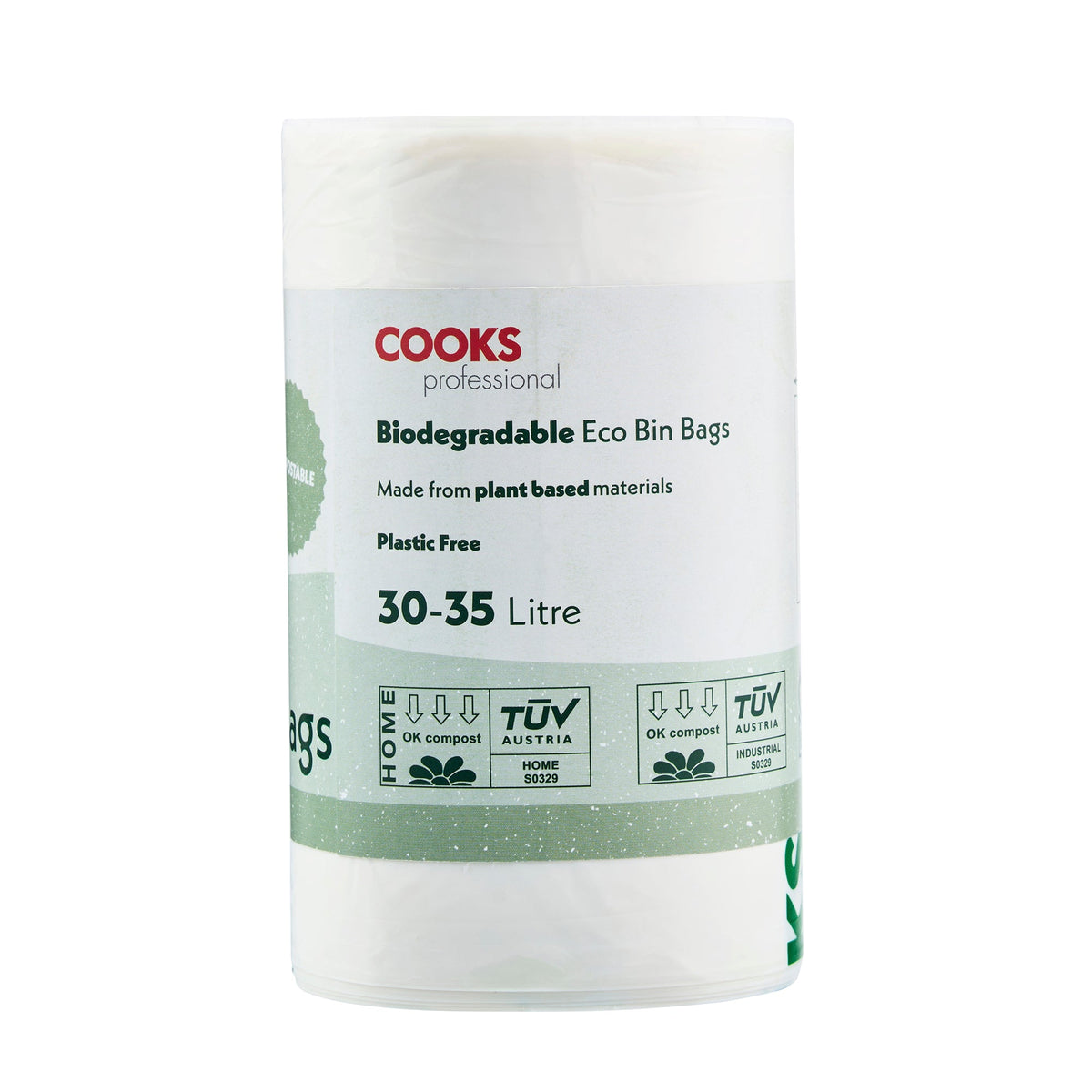 Biodegradable Bin Bags 30-35l | Set of 25 | White