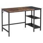 Home Office Desk For Study, Writing With 2 Storage Shelves
