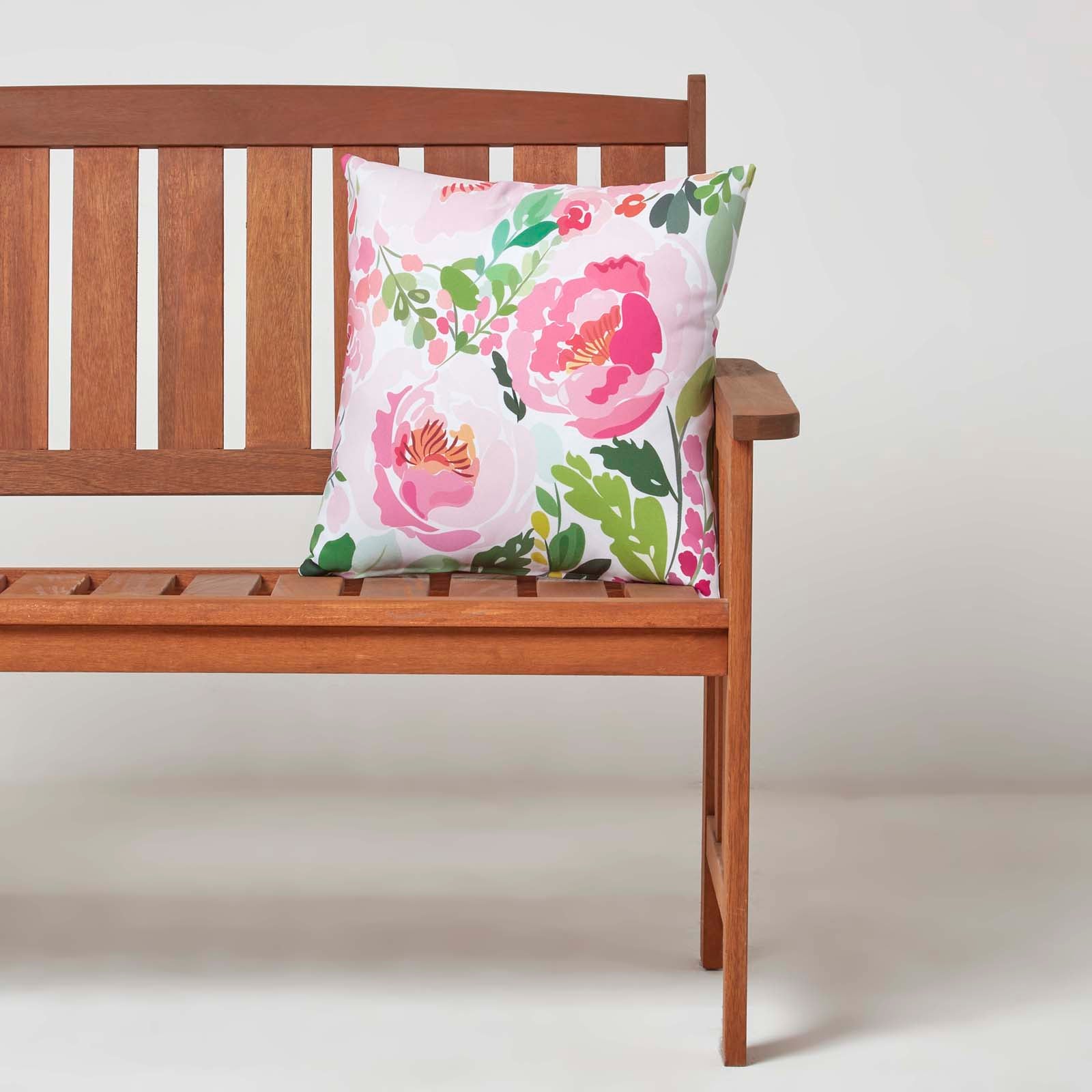 Luxury Outdoor Cushions 2 Set, Waterproof, Soft-touch, Peony, For Garden And Indoors